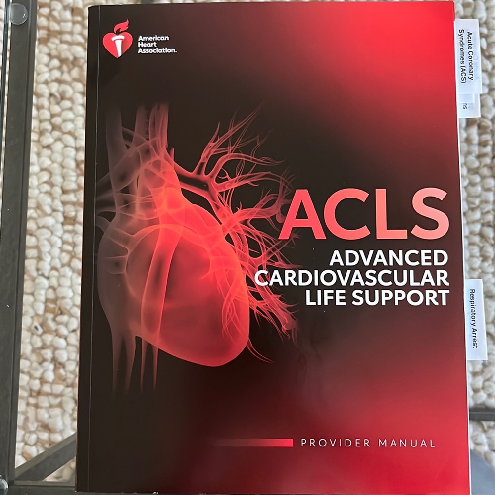 ACLS book (provider manual)